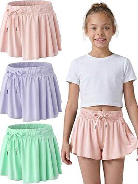 Liberty Pro Light Pink Athletic Drawstring Tennis Skort